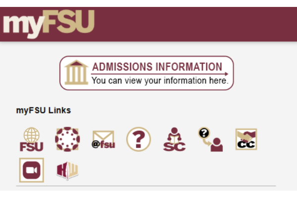 "Log in to my.FSU.edu"