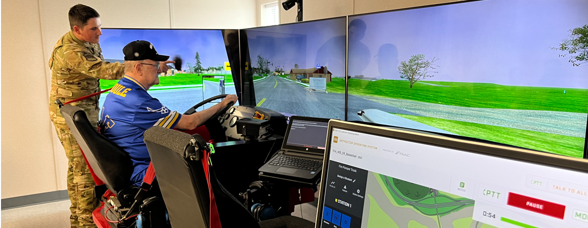 Fire Truck Driving Simulator at Tyndall Air Force Base