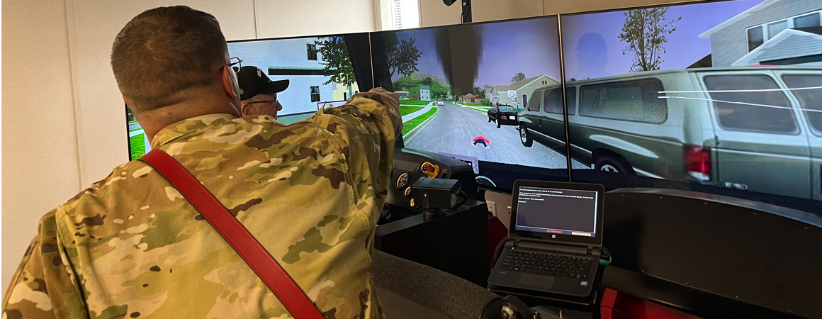 Fire truck driving simulator