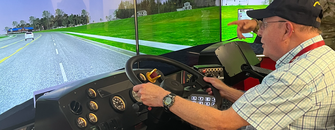 Fire Truck Driving Simulator at Tyndall Air Force Base