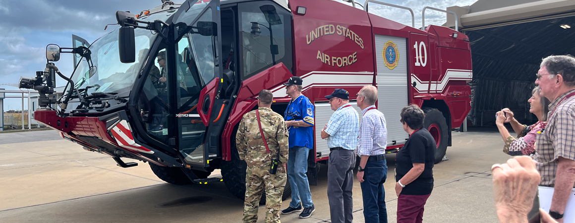 Fire Truck Display Tyndall Air Force Base