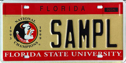 florida_state_universitylicenseplate image florida_state_universitylicenseplate image